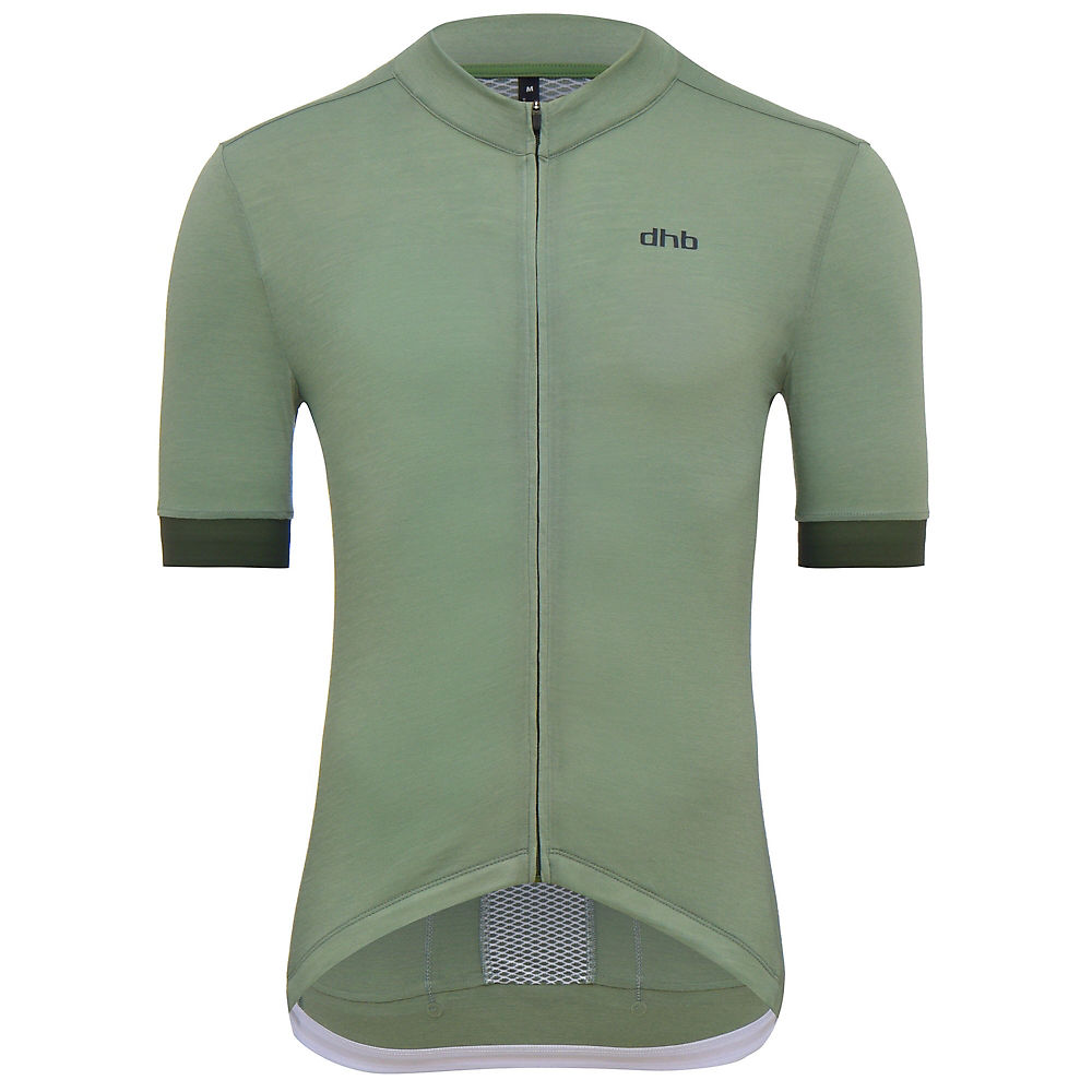 Maillot dhb Aeron Ultralight Merino (manches courtes) - Vert - XXL