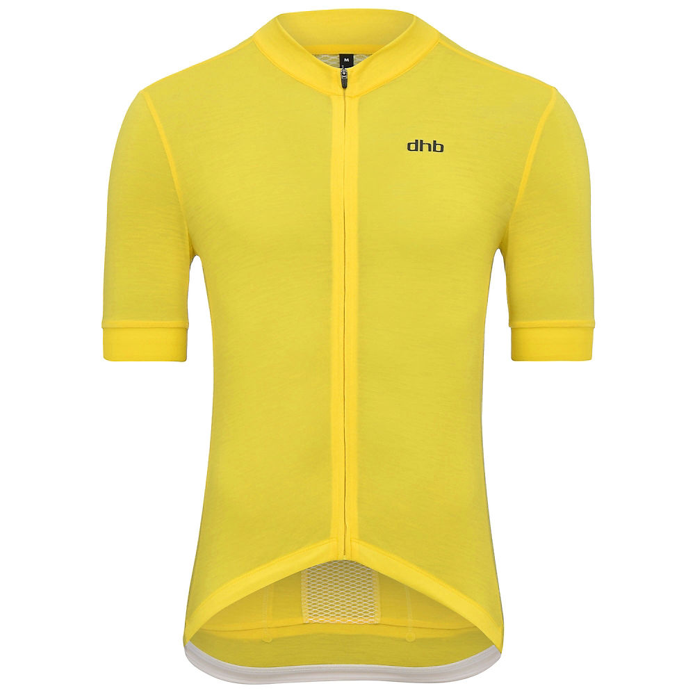 Maillot dhb Aeron Ultralight Merino (manches courtes) - Jaune - XXL, Jaune