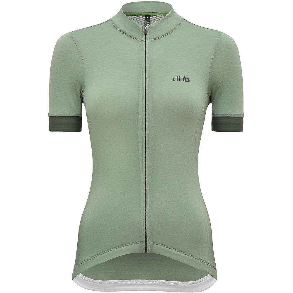 Maillot dhb Aeron Ultralight Merino Femme - Vert - UK 12, Vert