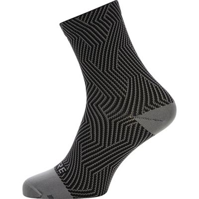 Gore Wear C3 Optiline Mid Socks - Graphite Grey-Black - M}, Graphite Grey-Black