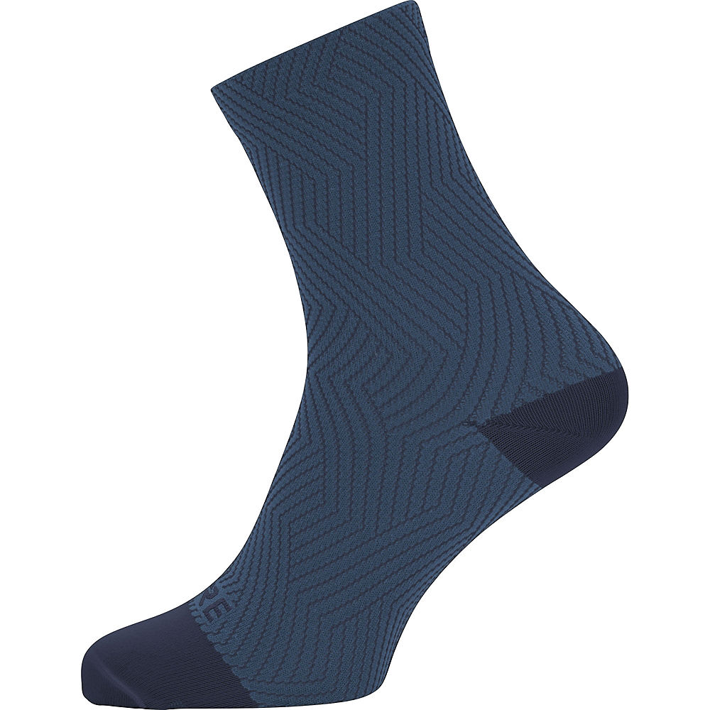 Chaussettes Gore C3 Optiline Mid - Orbit Blue-Deep Water Blue