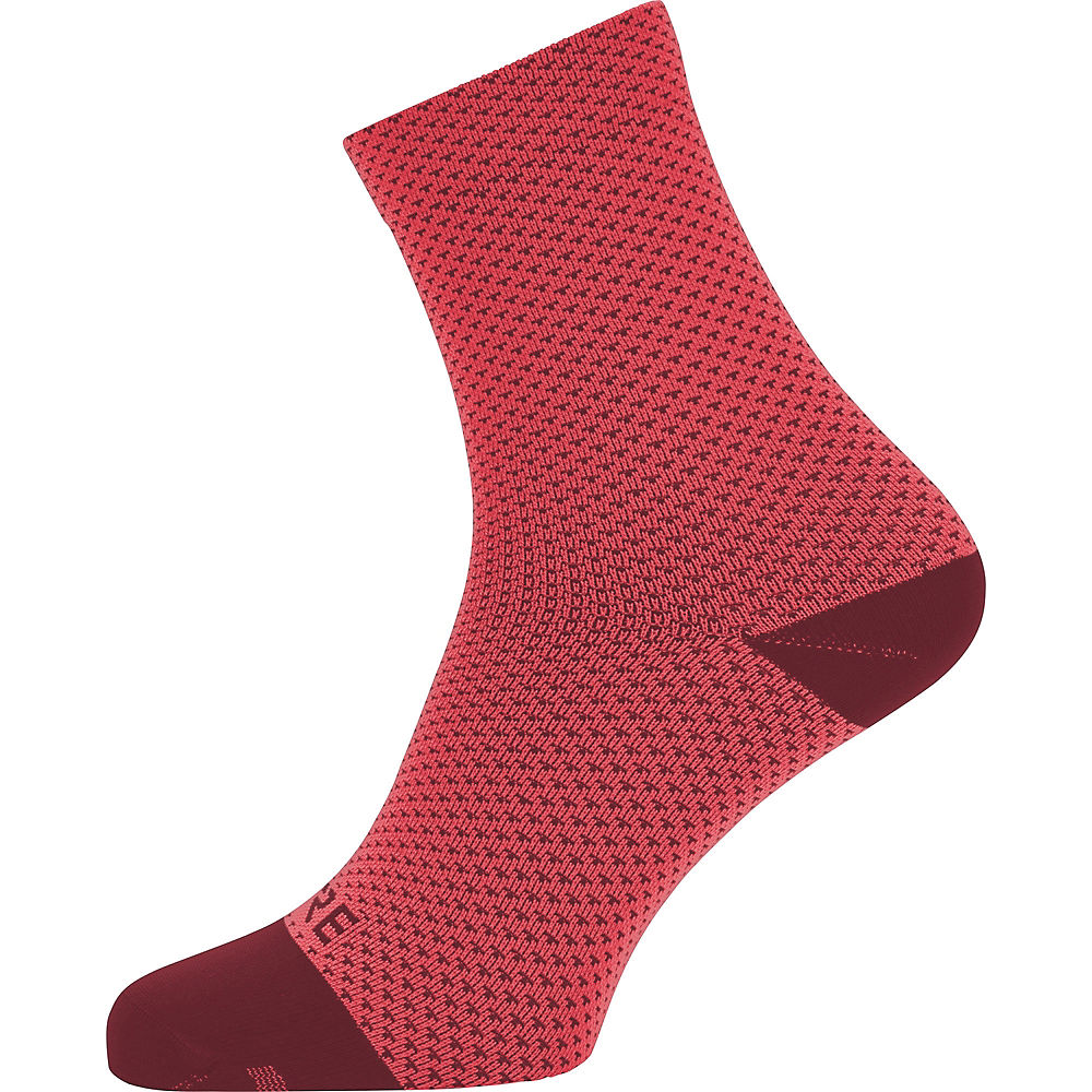 Chaussettes Gore C3 Dot Mid - Hibiscus Pink-Chestnut Red - XL