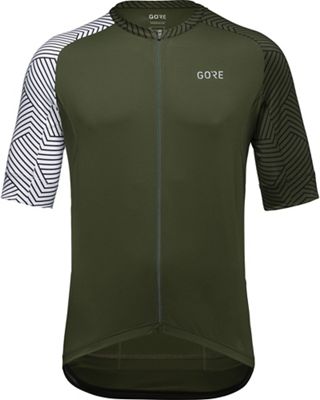 Maillot Gore Wear C5 Optiline - Utility Green-White, Utility Green-White