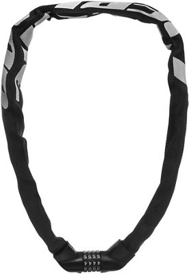 LifeLine Steel Combination Bike Chain Lock - Black, Black