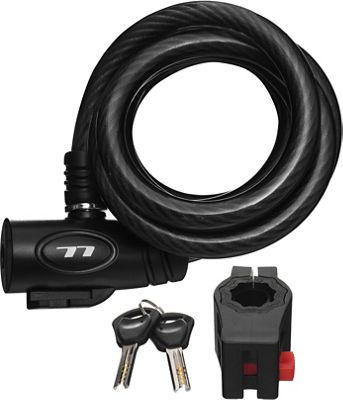 LifeLine Bike Cable Lock - Black - Large}, Black