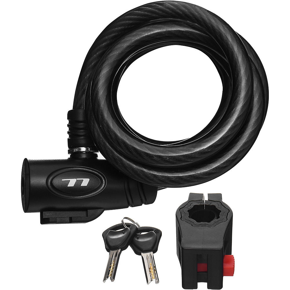 Image of LifeLine Bike Cable Lock - Black - Large, Black