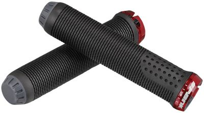 Spank SPIKE 30 Mountain Bike Handlebar Grips - Black - Red - 145mm}, Black - Red