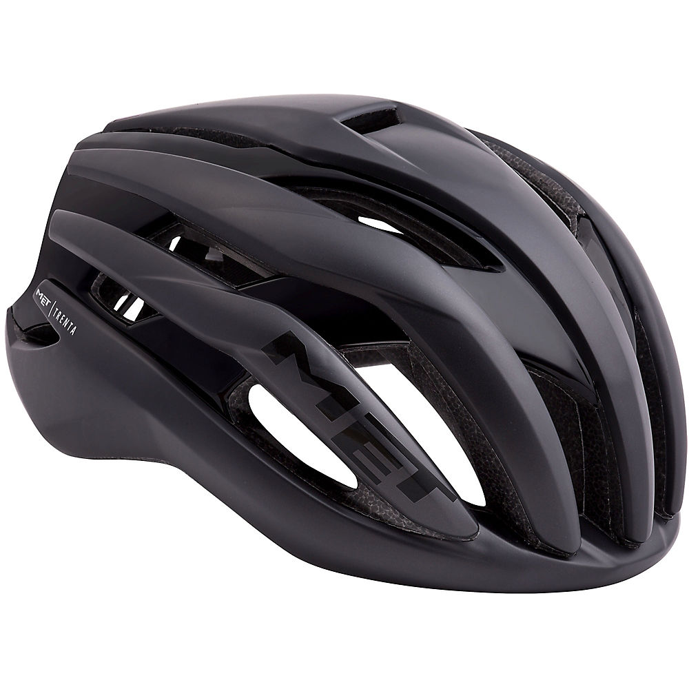 MET Trenta Road Helmet 2018 – Black-Black – S, Black-Black