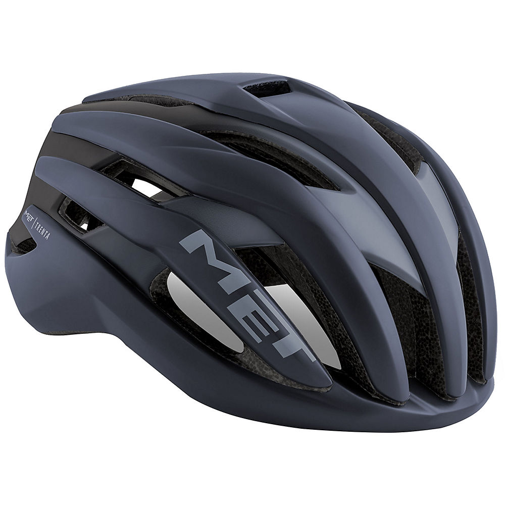 MET Trenta Road Helmet 2018 – Blue-Shaded Black, Blue-Shaded Black