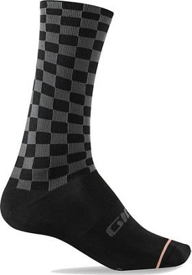 Chaussettes hautes Giro Comp Racer - Checkered Peach