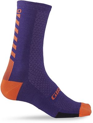 Chaussettes Giro HRc+ Laine mérinos - Ultraviolet-Vermilli