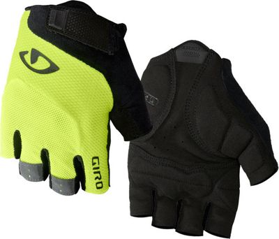 Giro Bravo Gel Short Finger Gloves - Highlight Yellow - S}, Highlight Yellow