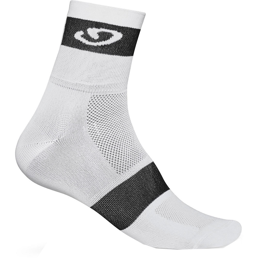Chaussettes Giro Comp Racer - Blanc-Noir