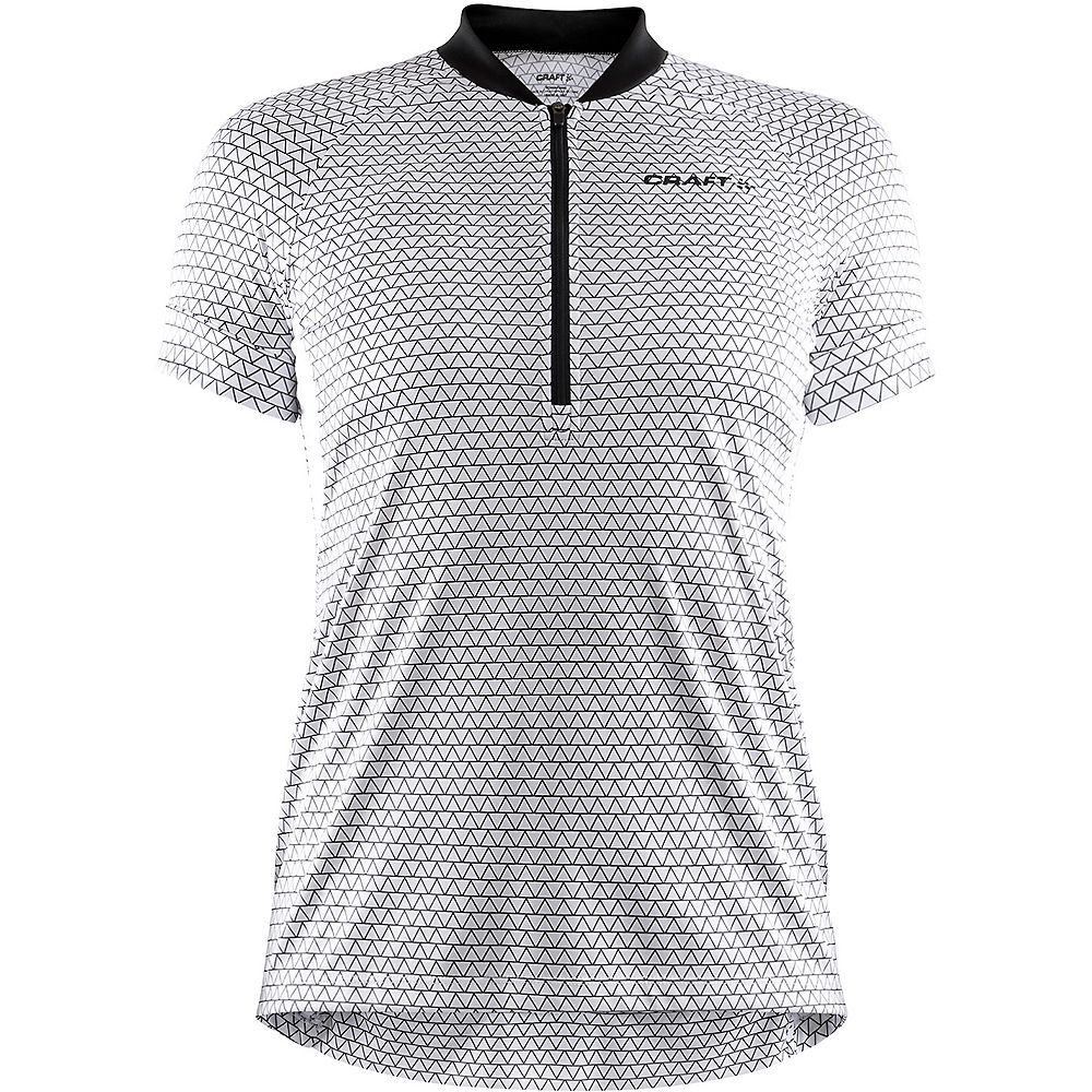 Maillot Craft Velo Art femme - Blanc-Noir