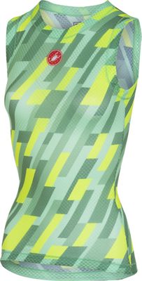 Maillot de corps Femme Castelli Pro (maille, sans manches) - Mint/Yellow Fluo