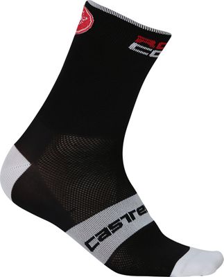 Chaussettes Castelli Rosso Corsa 13 - Noir-Gris - S/M