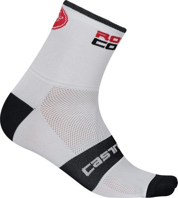 Chaussettes Castelli Rosso Corsa 13 - Blanc-Noir - S/M