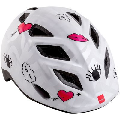 Casco bambini MET Genio 2018 - White Glossy-Icons - One Size, White Glossy-Icons