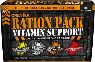 Pack de vitamines Grenade Ration (120 capsules), n/a
