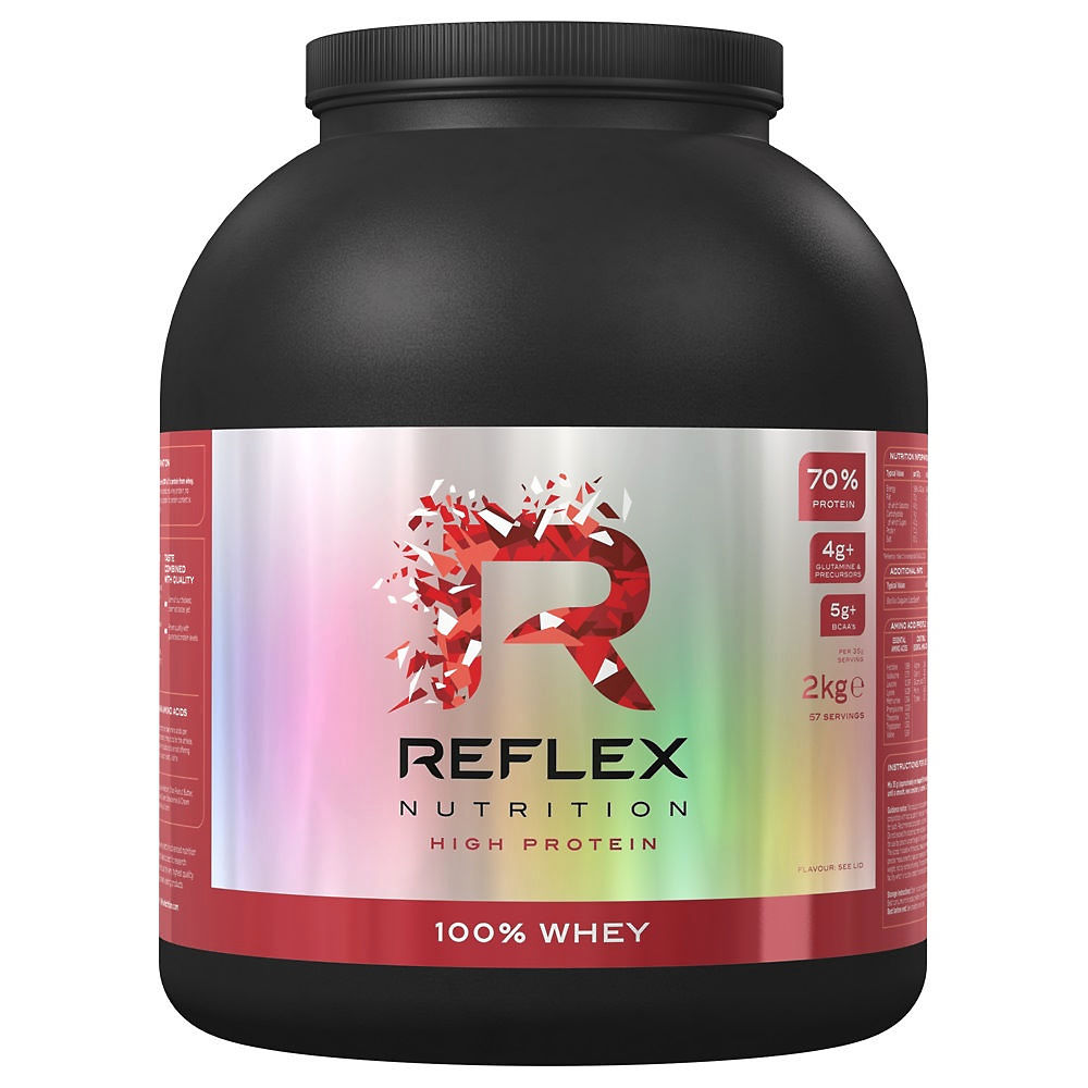 Bote de proteínas de suero Reflex 100% (2 kg)