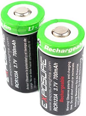 Batterie rechargeable Exposure Rcr123 2018 - Noir