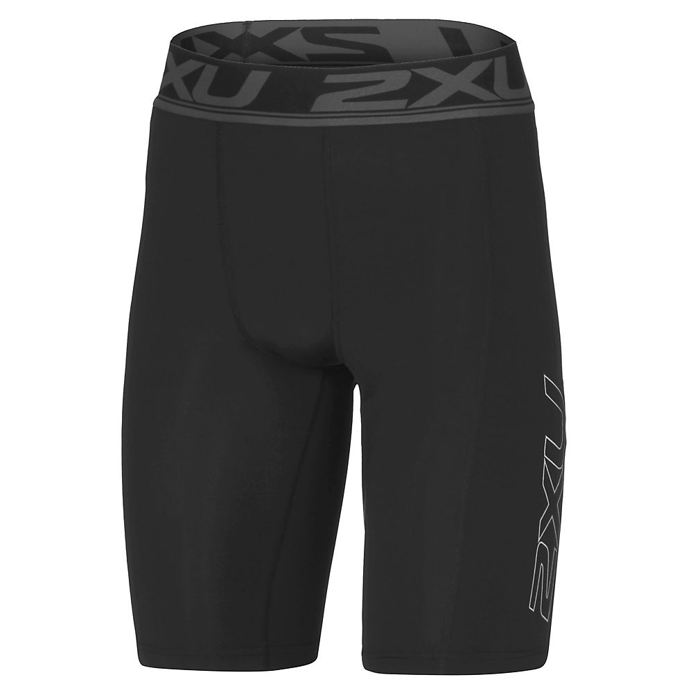Short de compression 2XU Accelerate - Noir argent - XL, Noir argent