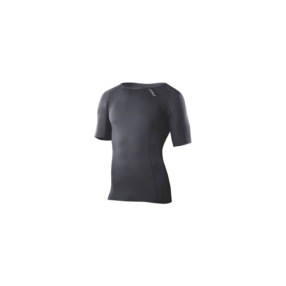 Haut de compression 2XU Core - Noir argent, Noir argent