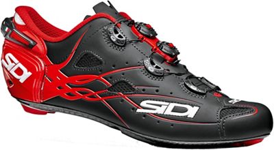 Chaussures de route Sidi Shot Matt 2018 - Matt Black/Rouge - EU 40