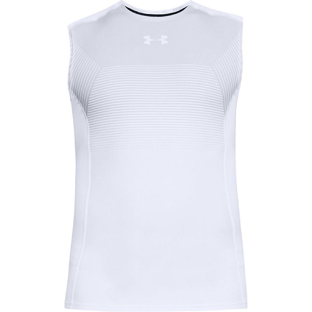 Maillot Under Armour Threadborne Vanish (sans manches) - Blanc