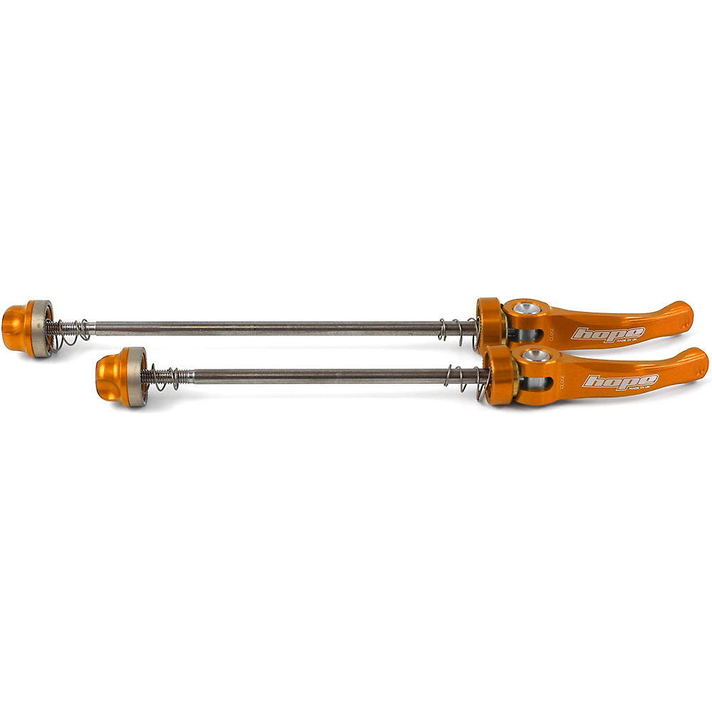 Hope Steel Rod Road Quick Release Skewer Set - Orange - 100mm & 130mm}, Orange