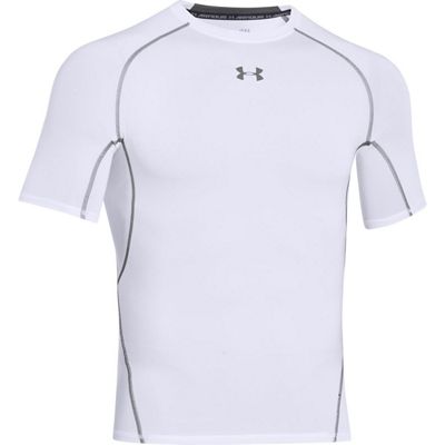 Maglietta Under Armour HeatGear Armour SS a compressione - bianco - XXL, bianco