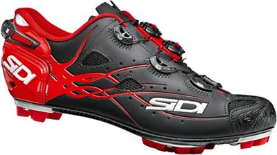 Chaussures Sidi Tiger Matt Carbone SRS 2018 - Matt Black/Rouge - EU 40