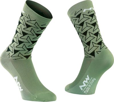 Image of Chaussettes Northwave Access Dedalo - Green Forest - M, Green Forest