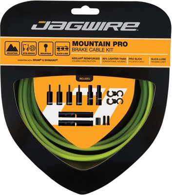 Jagwire Mountain Pro MTB Brake Cable Kit - Organic Green, Organic Green