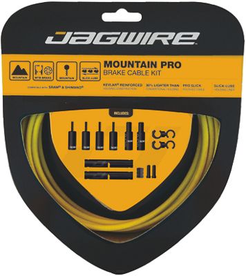 Jagwire Mountain Pro MTB Brake Cable Kit - Yellow, Yellow