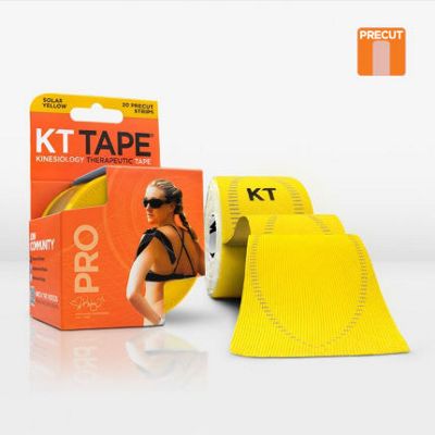 Nastro di supporto KT Tape Consumer Pro pretagliato (sintetico, 25,4cm) - Solar Yellow, Solar Yellow