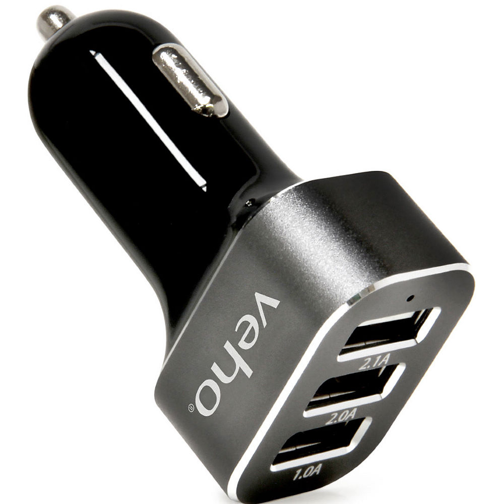 Image of Chargeur pour voiture Veho Triple USB 5V 5.1A 2017 - Gris/Noir, Gris/Noir