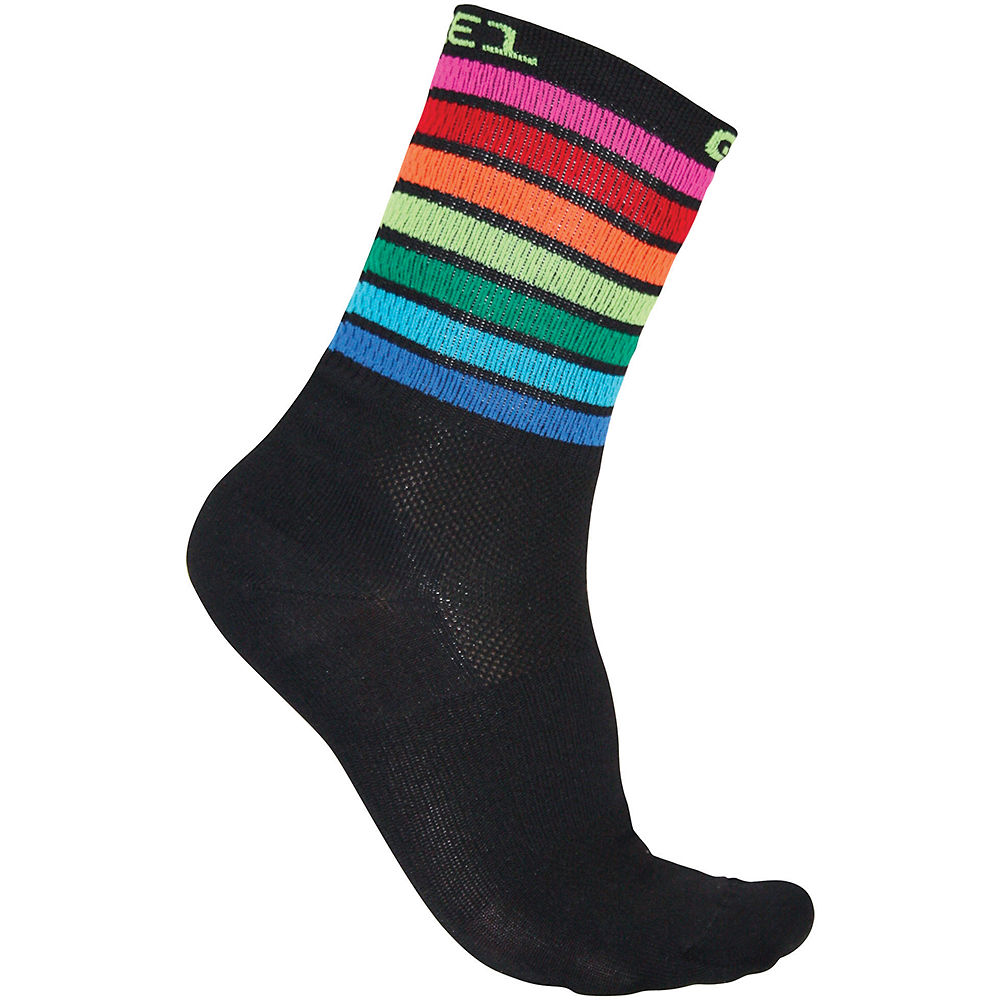 Chaussettes Alé Rainbow Summer - Noir/Rainbow, Noir/Rainbow