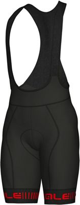 Cuissard court à bretelles Alé Graphics PRR Strada - Noir/Rouge - M