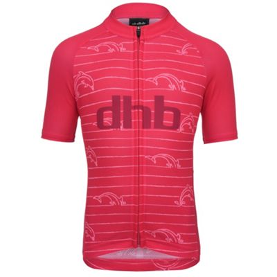Maillot dhb Dolphin Enfant (manches courtes)   - Rose/Rose - 8-9 Years, Rose/Rose