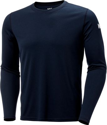 Helly Hansen Tech Crew LS Baselayer 2018 - Navy - L}, Navy