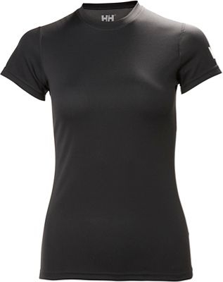 Helly Hansen Women's Tech T Base Layer 2018 - 980 EBONY - L}, 980 EBONY