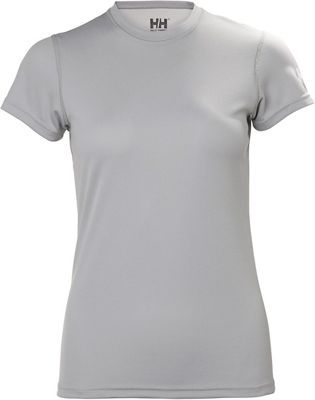 Helly Hansen Women's Tech T Base Layer 2018 - Light Grey - M}, Light Grey