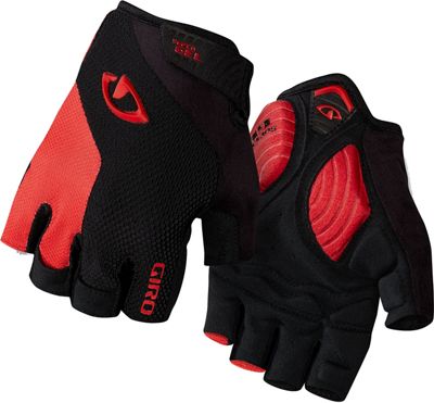 Giro Strade Dure Supergel Mitts - Black-Bright Red - S}, Black-Bright Red