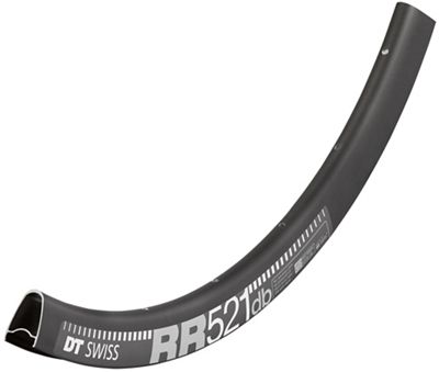 DT Swiss RR 521 Disc Brake 20mm Road Rim - Black - 24H, Black