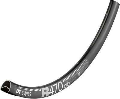 DT Swiss R470 Disc Road Rim (20mm) - Black - 32H, Black