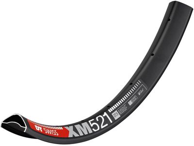 DT Swiss XM 521 Mountain Bike Disc Rim (35mm) - Black - 28H, Black