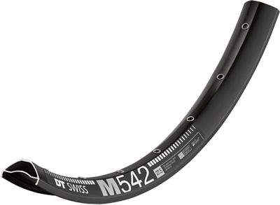 DT Swiss M 542 Mountain Bike Disc Rim (35mm) - Black - 32H, Black
