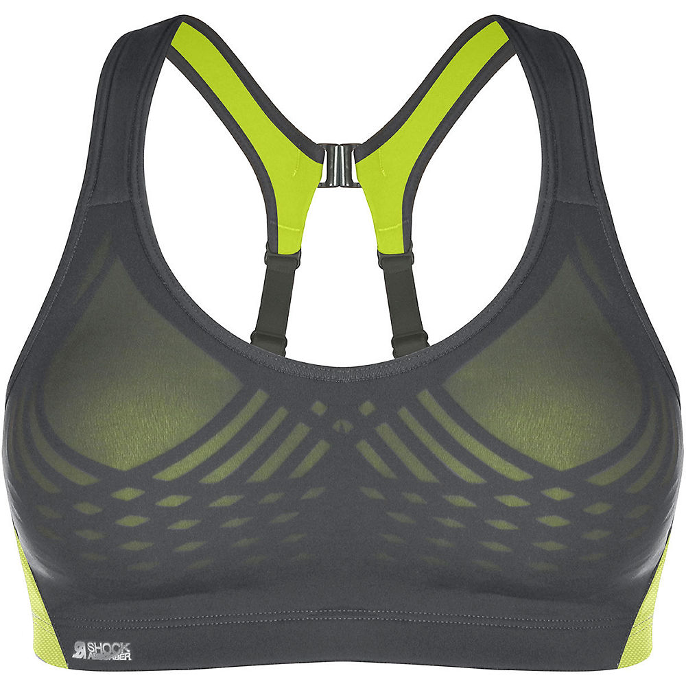 Brassière Shock Absorber Fly - Grey-Lime - 32D, Grey-Lime