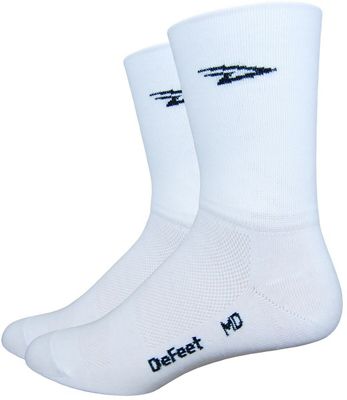 Defeet Aireator D-Logo Double Cuff SocksBlack - White - S}, White
